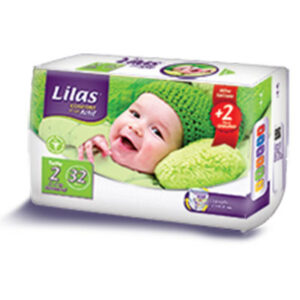 Lilas Couche Bebe Pharmacie Taille 2 Confort Max 3-5kg 32Pcs