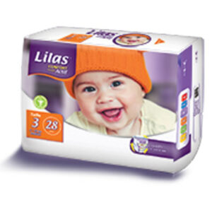 Lilas Couche Bebe Pharmacie Taille 3 Confort Max 5-10kg 28Pcs