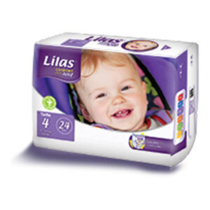 Lilas Couche Bebe Pharmacie Taille 4 Confort Max 9-18kg 24Pcs