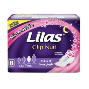 Lilas Serviettes Micro Aérée Contrôle Des Odeurs Nuit 8 Pièces