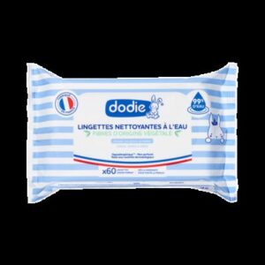 DODIE Lingettes Nettoyantes Bebe a l'eau 3en1 x60