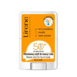 Lirene Stick Vitamine pour Visage et Corps SPF50+ 15g