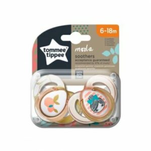 Tommee Tippee 2 Sucettes Moda Fille 6-18M