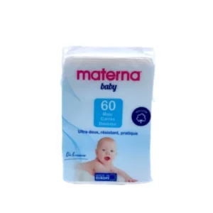 Materna Coton Baby Maxi Carres Douceur 60 pieces