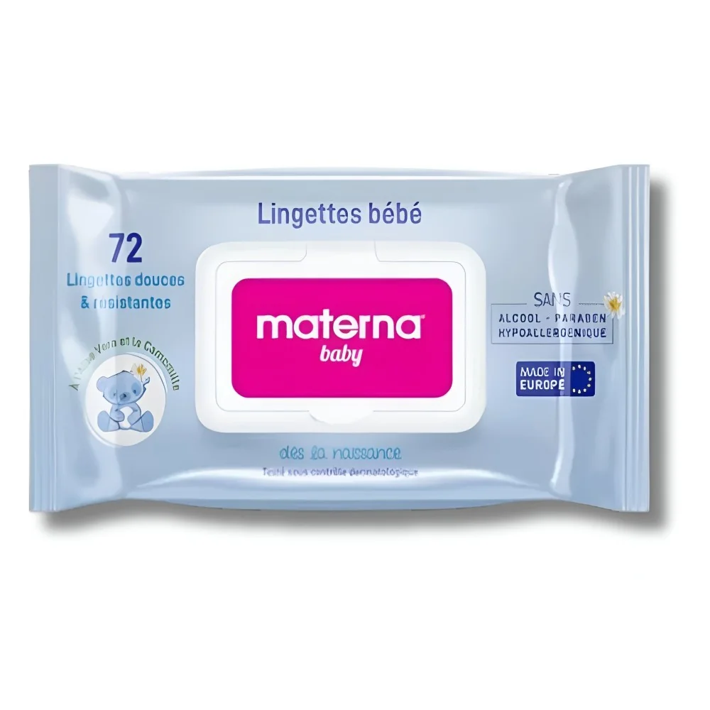 MATERNA BABY - LINGETTES DOUCES ET RESISTANTES 72PIECES