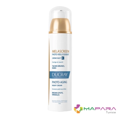 DUCRAY Melascreen Crème Nuit Contre Le Photo-vieillissement 50ml