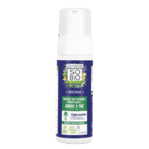 SO BIO Aroma Mousse Nettoyante Purifiante Arbre à Thé Bio 150ml