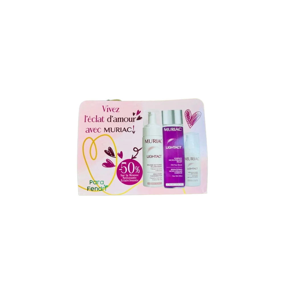 MURIAC - PACK ECLAT : MOUSSE NETTOYANTE ECLAIRCISSANTE + MICRO PEELING + SERUM INTENSIF ANTI TACHES