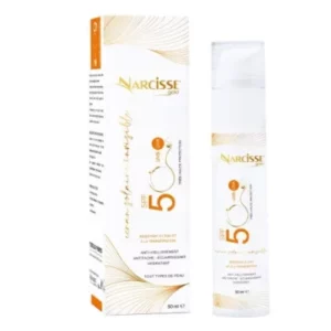 Narcisse Gold Ecran Solaire invisible antitache eclaircissant SPF50+ Tous Type de Peau