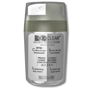NATURALLABO DUOCLEAR - DOUBLE SOIN ANTI TACHES : CREME DE JOUR SPF50+ + SERUM D'ATTAQUE DE NUIT 30ML