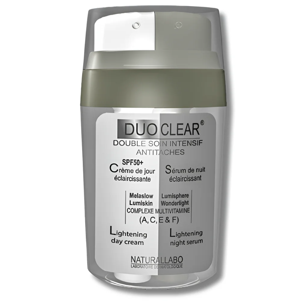 NATURALLABO DUOCLEAR - DOUBLE SOIN ANTI TACHES : CREME DE JOUR SPF50+ + SERUM D'ATTAQUE DE NUIT 30ML