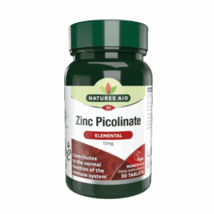 Natures Aid Zinc Picolinate 15mg 30 comprimes
