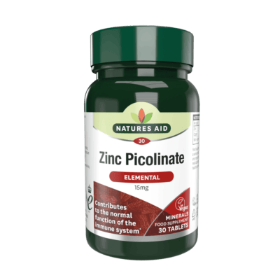 Natures Aid Zinc Picolinate 15mg 30 comprimes