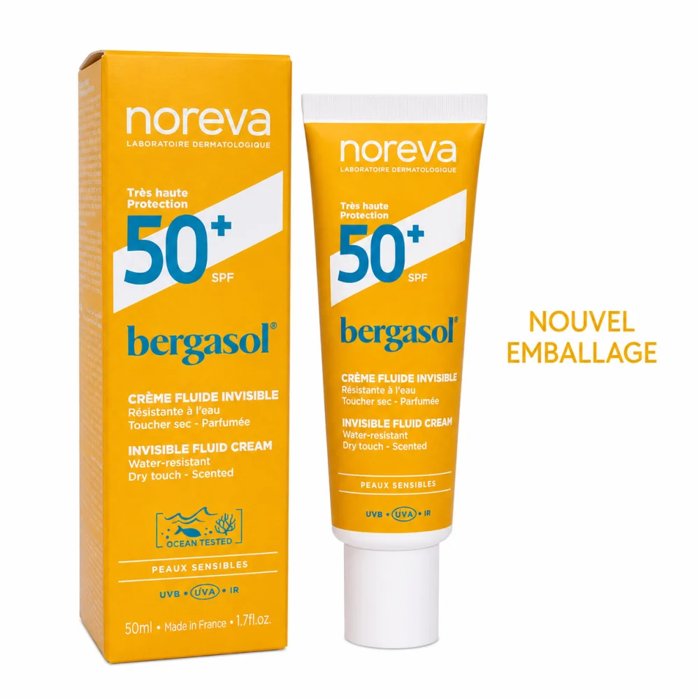NOREVA BERGASOL EXPERT - CREME FLUIDE INVISIBLE SPF50+ 50 ML
