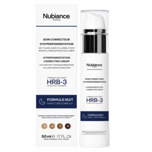 NUBIANCE Soin Correcteur d'Hyperpigmentation HRB-3, Crème Anti Tache Visage De Nuit