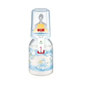 NUK Biberon Classic en Plastique 0-6M Bleu 110ml