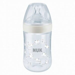 NUK Biberon Nature Sense Avec Temperature Control En Blanc 260ml