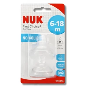 NUK FIRST CHOICE+ - LOT DE 2 TETINES TAILLE M 6-18MOIS