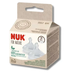 NUK FOR NATURE - LOT DE 2 TETINES EN SILICONE TAILLE M