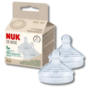 NUK FOR NATURE - LOT DE 2 TETINES EN SILICONE TAILLE S