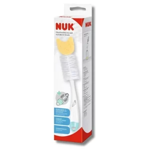 NUK - GOUPILLON 2 EN 1 AVEC EMBOUT ÉPONGE