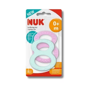NUK - LOT DE 2 ANNEAUX DE DENTITION FORME 8