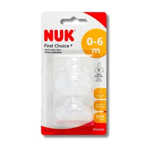 NUK - LOT DE 2 TETINES FIRST CHOICE+ 0-6 MOIS TAILLE S