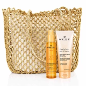 NUXE - HUILE SOLAIRE BRONZANTE SPF50 + HUILE DE DOUCHE 200ML ET SAC DE PLAGE OFFERTS