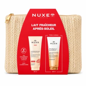 NUXE - LAIT FRAICHEUR APRES SOLEIL + HUILE DE DOUCHE 200ML ET TROUSSES OFFERTES