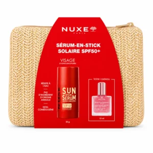 NUXE - SERUM EN STICK SPF50+ + HUILE PRODIGIEUSE OR FOLARALE ET TROUSSE OFFERTES