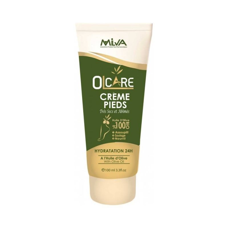 Olcare Creme Pieds Secs et Abimes L'huile D'olive 100 ml