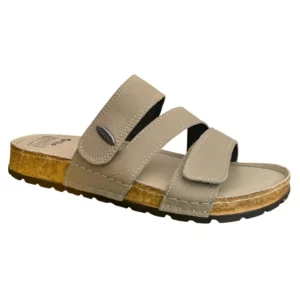 ORTHO CLAQ - CLAQUETTES ORTHOPEDIQUES BEIGES AVEC ATTACHES