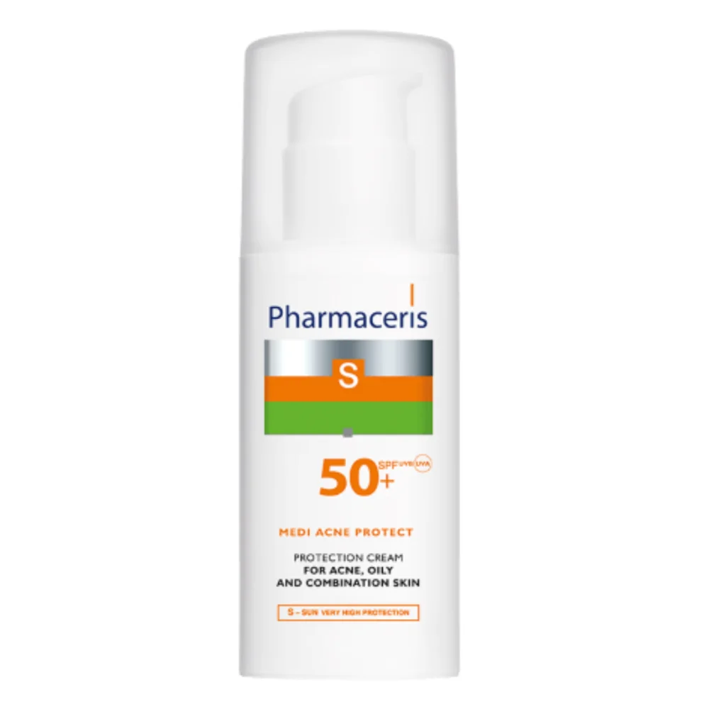 PHARMACERIS S MEDI ACNE PROTECT CRÈME SPF50+ PEAU ACNÉIQUE 50ML