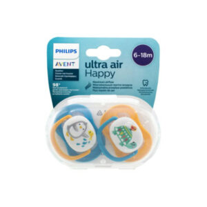 Philips Avent 2 sucettes Ultra Air Animals Garcon 6-18 mois