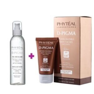 PHYTEAL Dpigma Ecran Invisible SPF100 + Dpigma Eau Micellaire a L'aloe Vera 150ml Offerte
