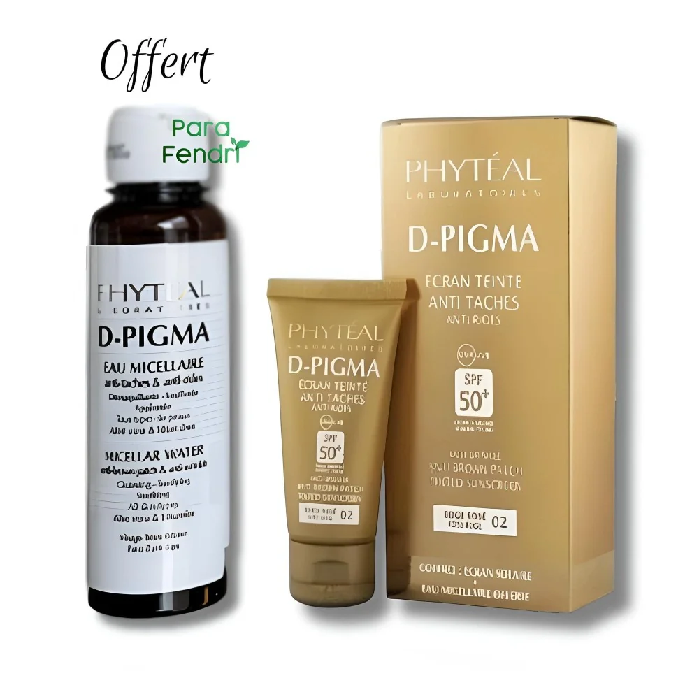PHYTEAL DPIGMA - ECRAN TEINTE BEIGE ROSE SPF50 + EAU MICELLAIRE 150ML (OFFERTE)