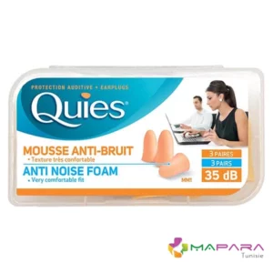 Quies Protection auditive en mousse 3 paires