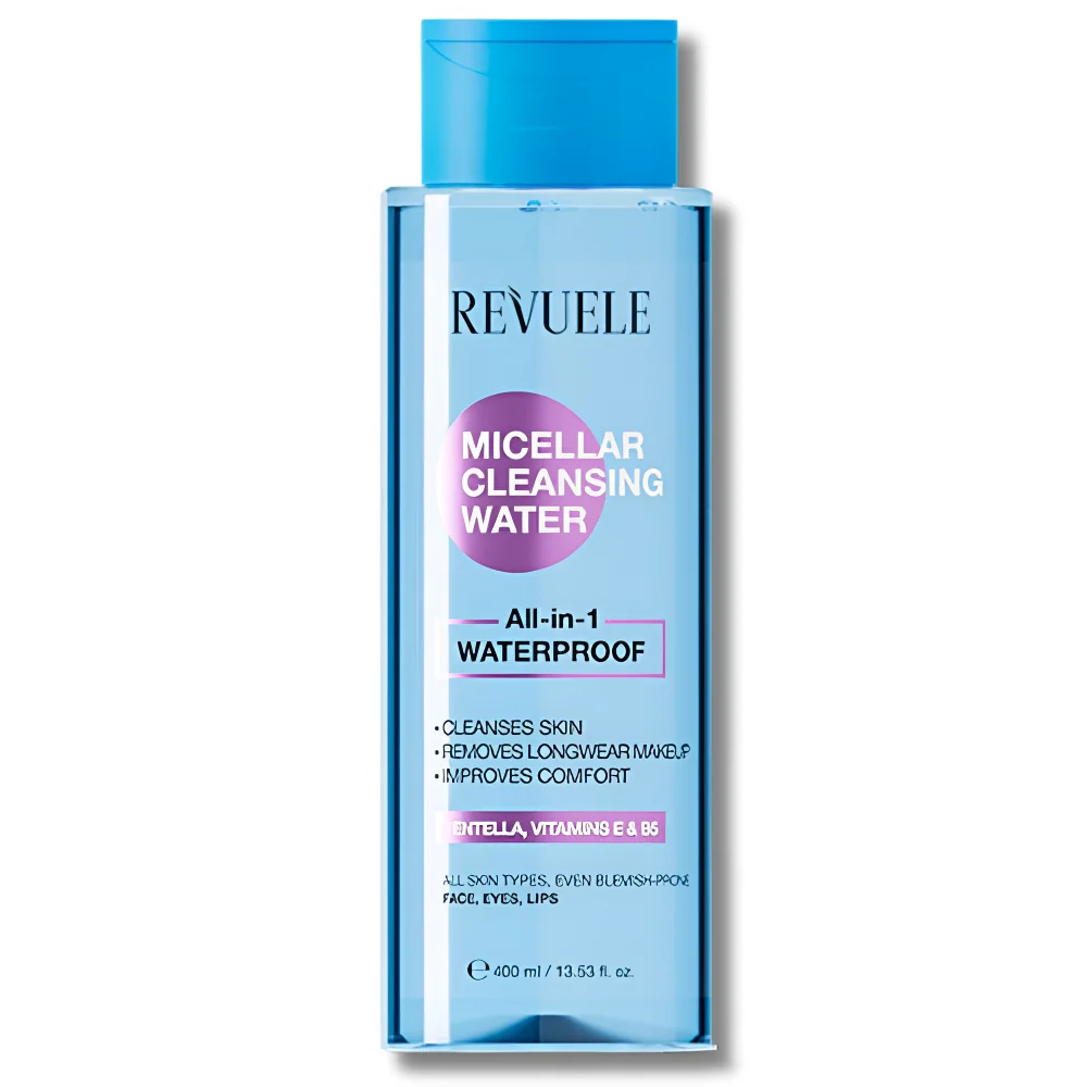 REVUELE - EAU MICELLAIRE DEMAQUILLANTE TOUT EN 1 WATERPROOF 400ML