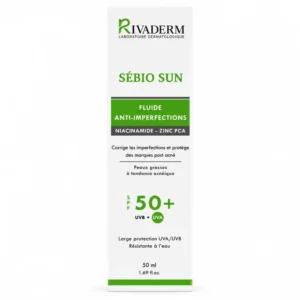 RIVADERM SEBIO SUN - FLUIDE ANTI IMPERFECTIONS SPF50+ 50GR