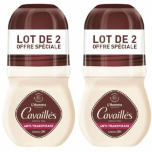 Rogé Cavailles Absorb+ 48H Homme Anti-Transpirant Roll-On Lot de 2 x 50 ml