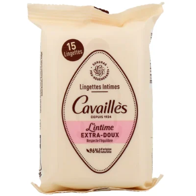 Rogé Cavailles Lingettes Intimes Extra-Doux x15
