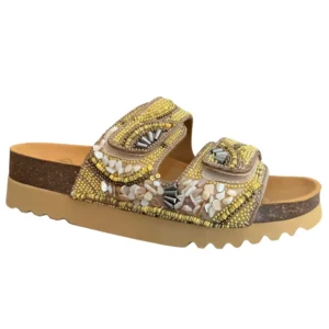 SCHOLL - CLAQUETTES ORTHOPEDIQUES CAMEL FEMMES