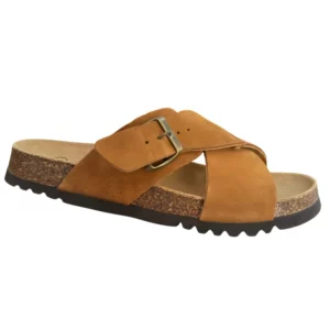 SCHOLL - CLAQUETTES ORTHOPEDIQUES CAMEL POUR HOMME