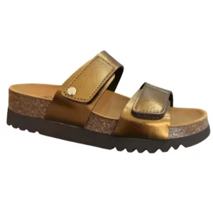 SCHOLL - CLAQUETTES ORTHOPEDIQUES DOREES POUR FEMME