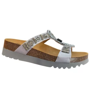 SCHOLL - CLAQUETTES ORTHOPEDIQUES GRIS POUR FEMME