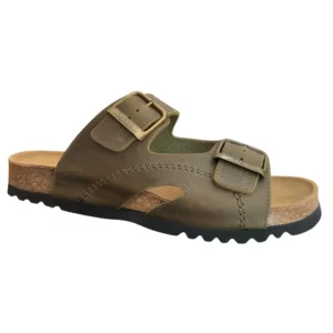 SCHOLL - CLAQUETTES ORTHOPEDIQUES VERT MELITAIRE