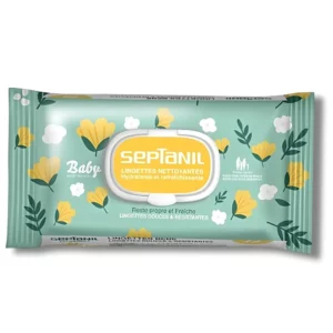 SEPTANIL - LINGETTES NETTOYANTES HYDRATANTES BEBE 72 PIECES