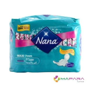 Serviettes périodiques Maxi Long 7mm Nana