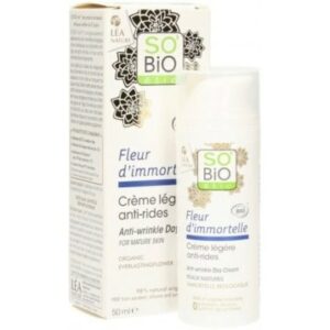 SO BIO Crème Légère Anti-rides Fleur D’immortelle 50ml