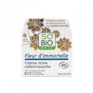 SO BIO Crème Riche Raffermissante – Fleur D’immortelle 50 Ml